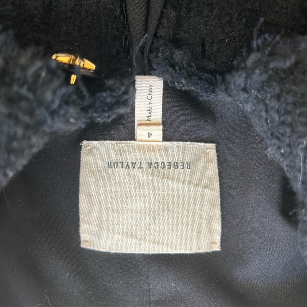 Rebecca Taylor Women's Black Tweed Jacket - Picture 7 of 7